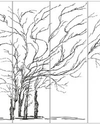 Пескоструйный рисунок Дерево 351